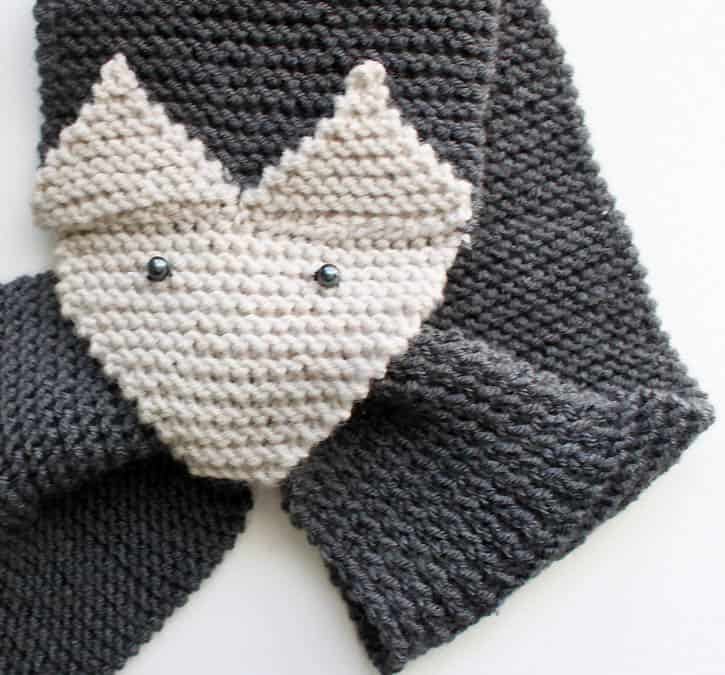 Free Fox Scarf Knitting Pattern by Gina Michele