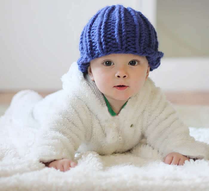 Easy Baby Beanie Knitting Pattern