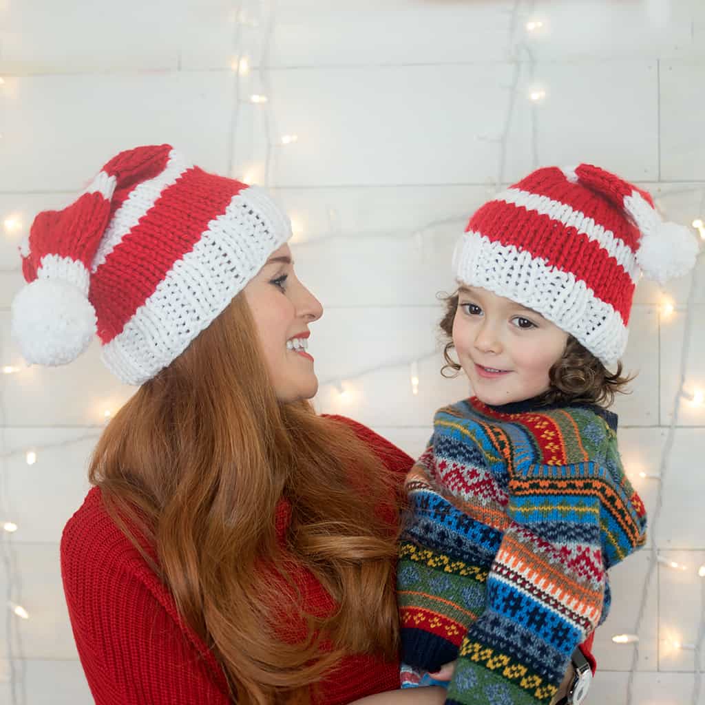 Christmas Hat Knitting Pattern Gina Michele