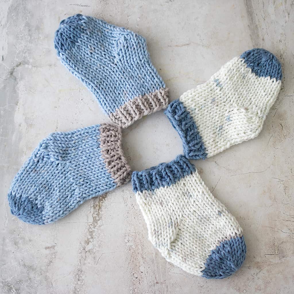 Baby Socks Knitting Pattern