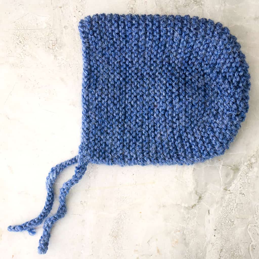 Flat Knit Baby Bonnet