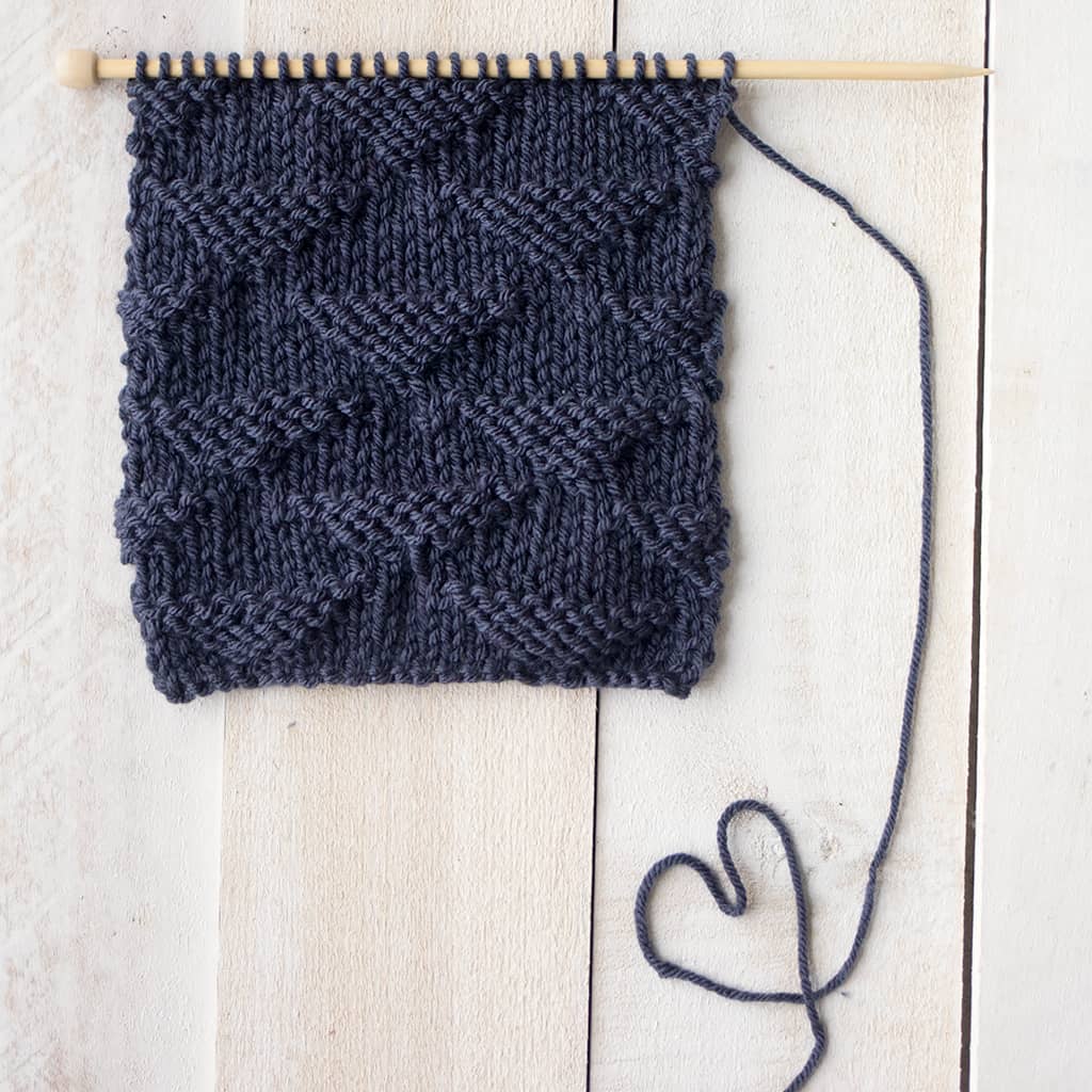 How to Knit the Triangle Stitch Pattern