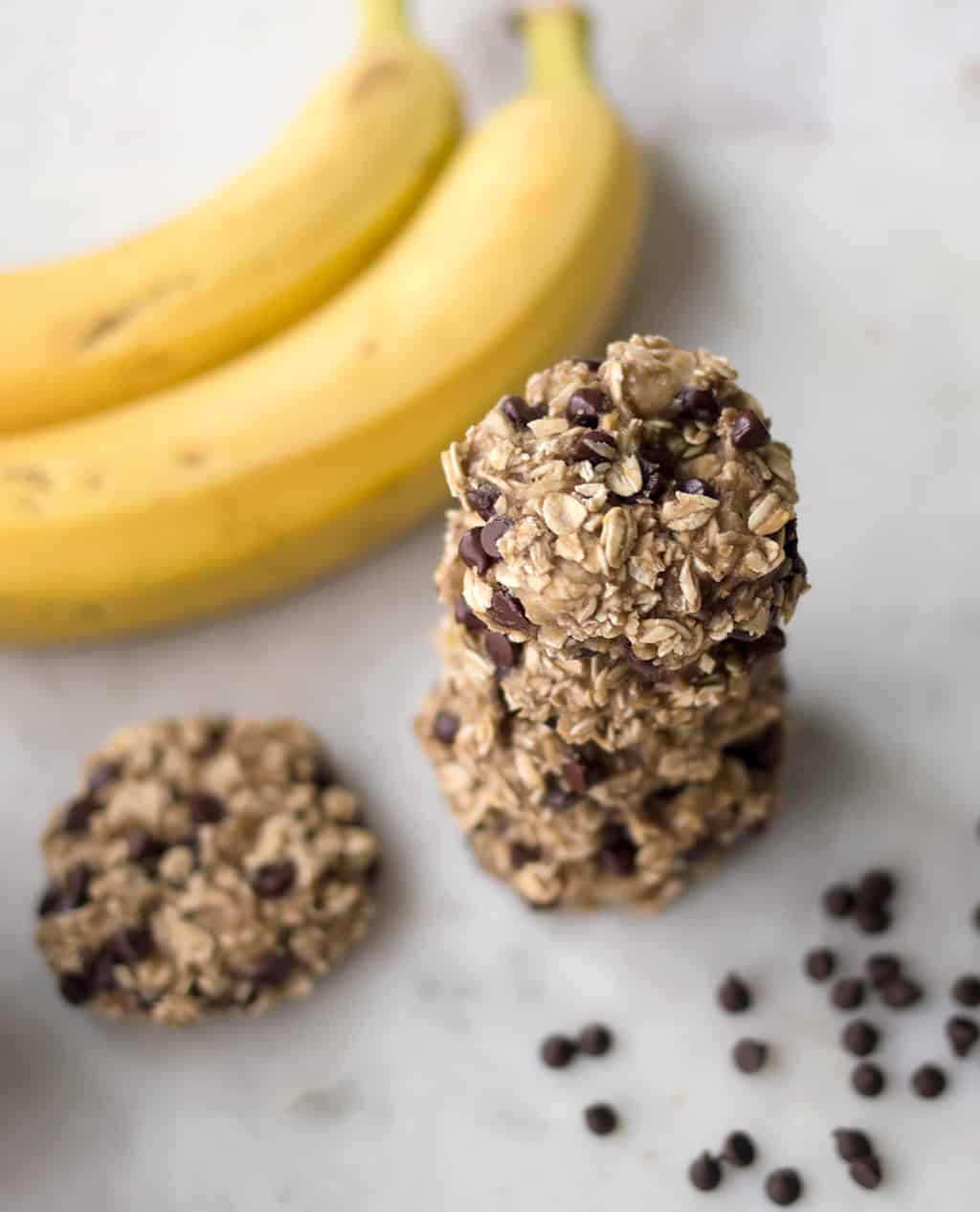 3 Ingredient Banana Oatmeal Cookies Vegan and Gluten-free