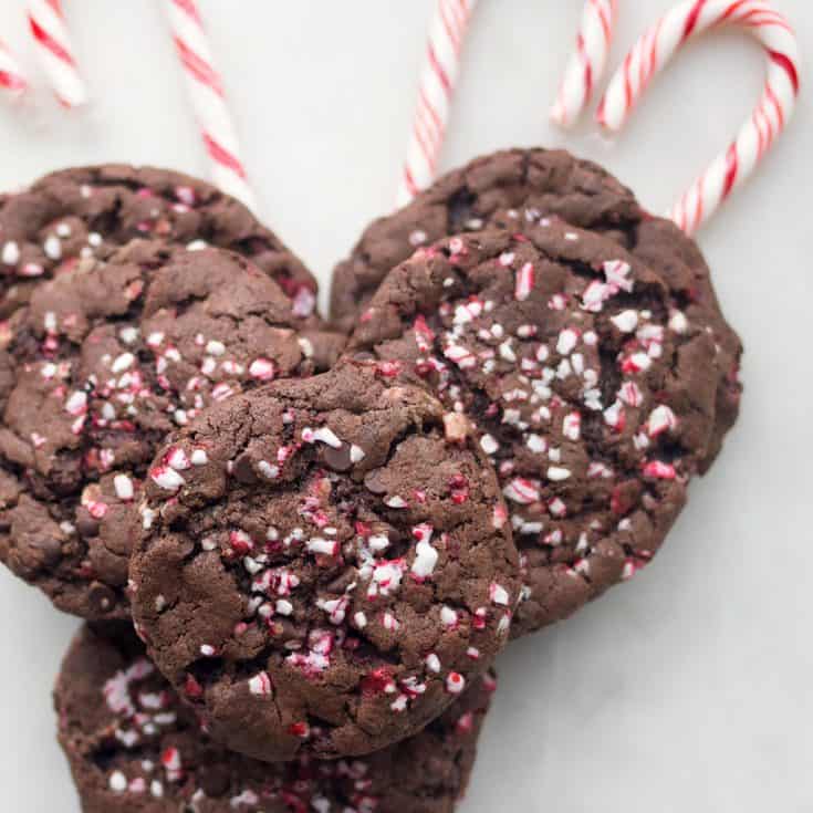 Amazing Vegan Chocolate Peppermint Cookies