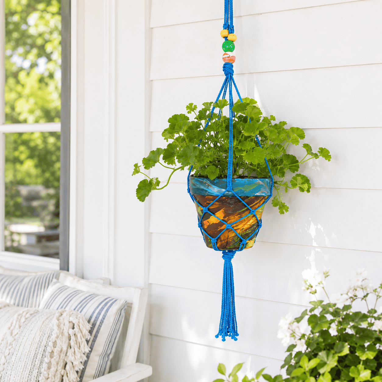 DIY Macrame Plant Hanger (Easy Beginner-Friendly Hanging Planter You Can Make in an Afternoon)