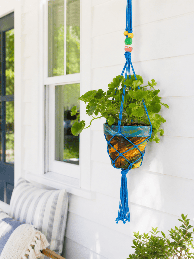 DIY Macrame Plant Hanger (Easy Beginner-Friendly Hanging Planter You Can Make in an Afternoon)