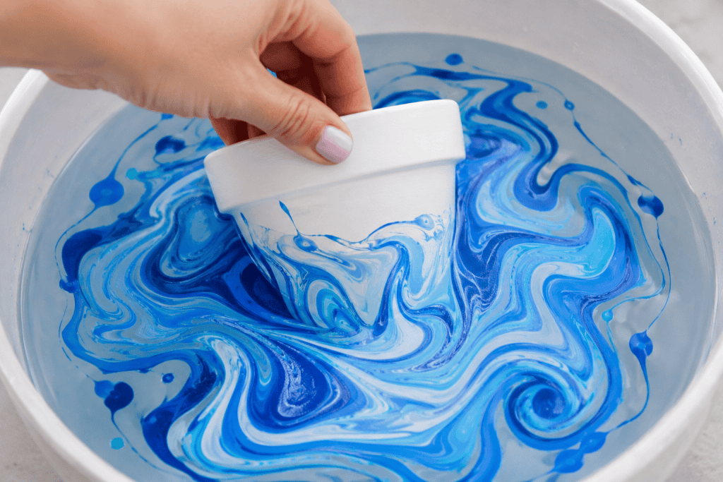 DIY Marbled Flower Pot Tutorial (Easy + Budget-Friendly Painted Planters)