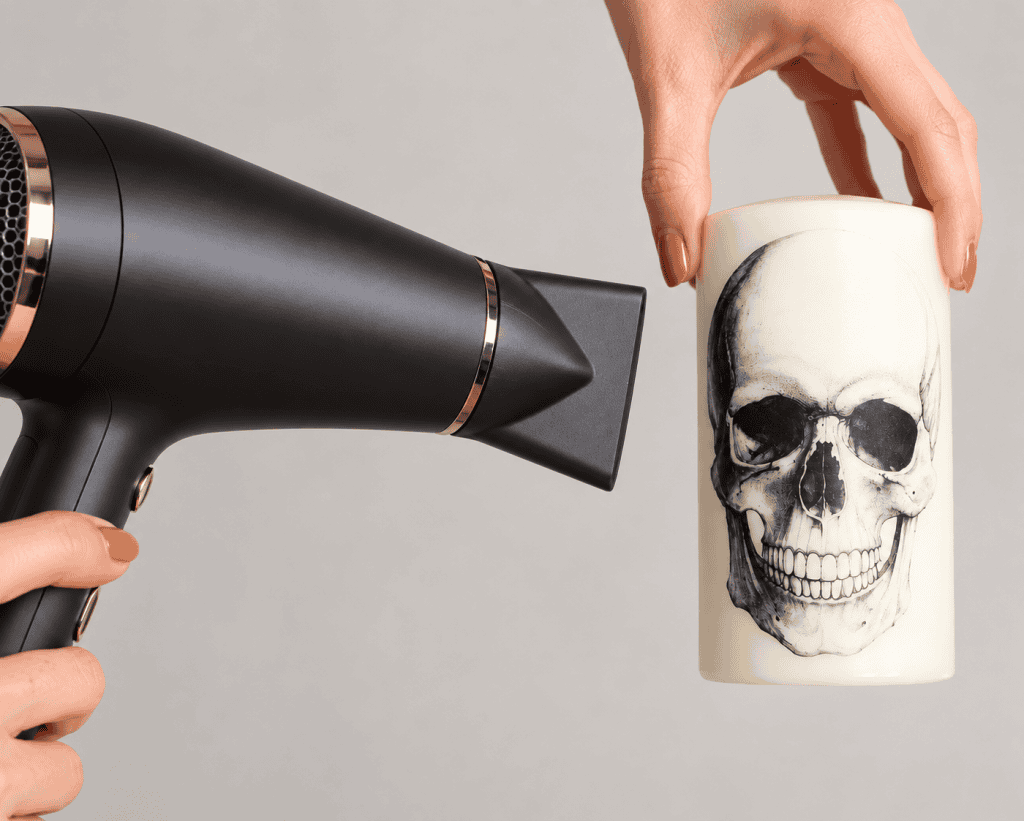 Easy DIY Printed Halloween Candles (5-Minute Halloween Decor)