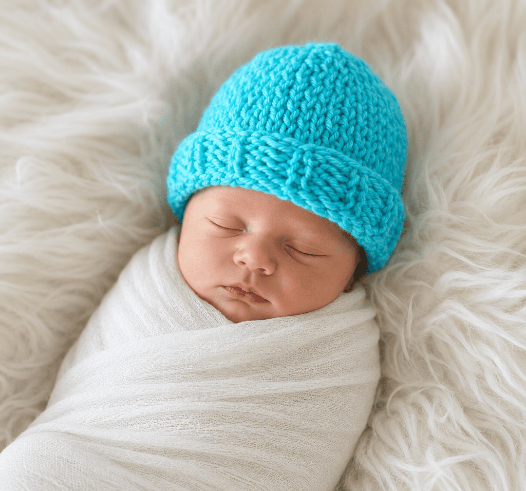 Easy Newborn Beanie Knitting Pattern (Flat Knit + Beginner-Friendly)