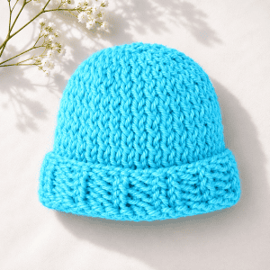 Easy Newborn Beanie Knitting Pattern (Flat Knit + Beginner-Friendly)