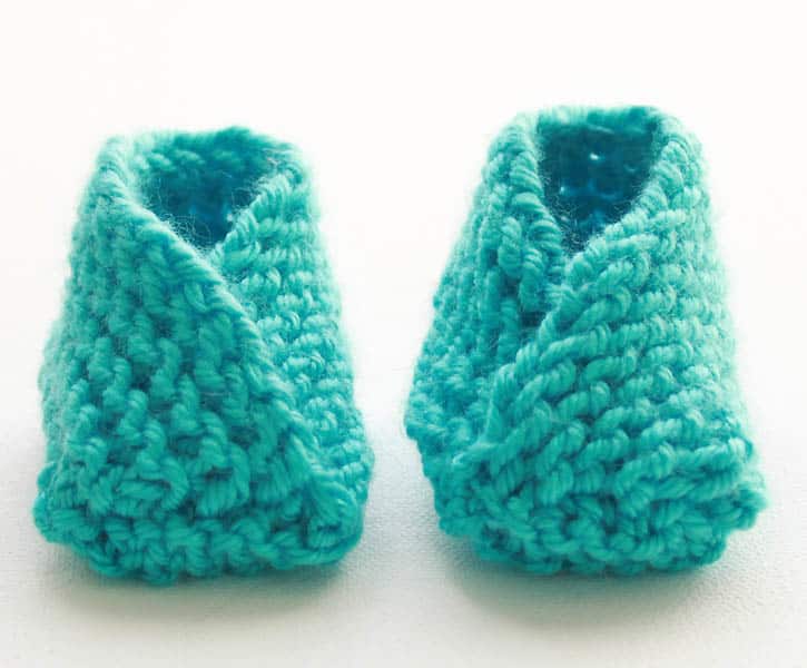 Very Easy Knit Baby Booties Knitting Pattern