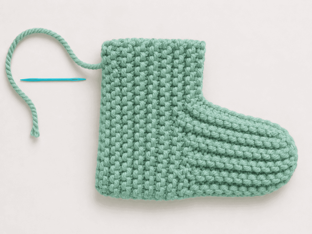 Easy Knit Bootie Slippers (Soft, Cozy + Fast to Make)