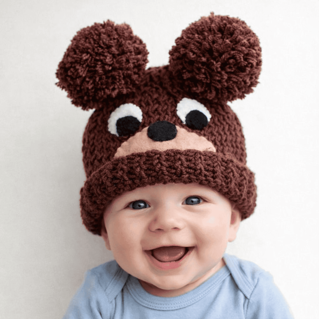 Baby Bear Hat Knitting Pattern (Flat Knit & Beginner-Friendly)