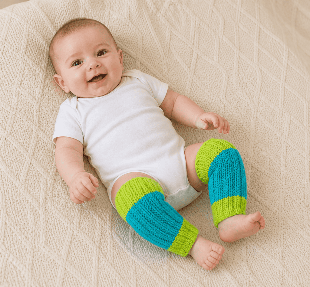 Easy Baby Leg Warmers Knitting Pattern (Knit Flat + Beginner-Friendly)