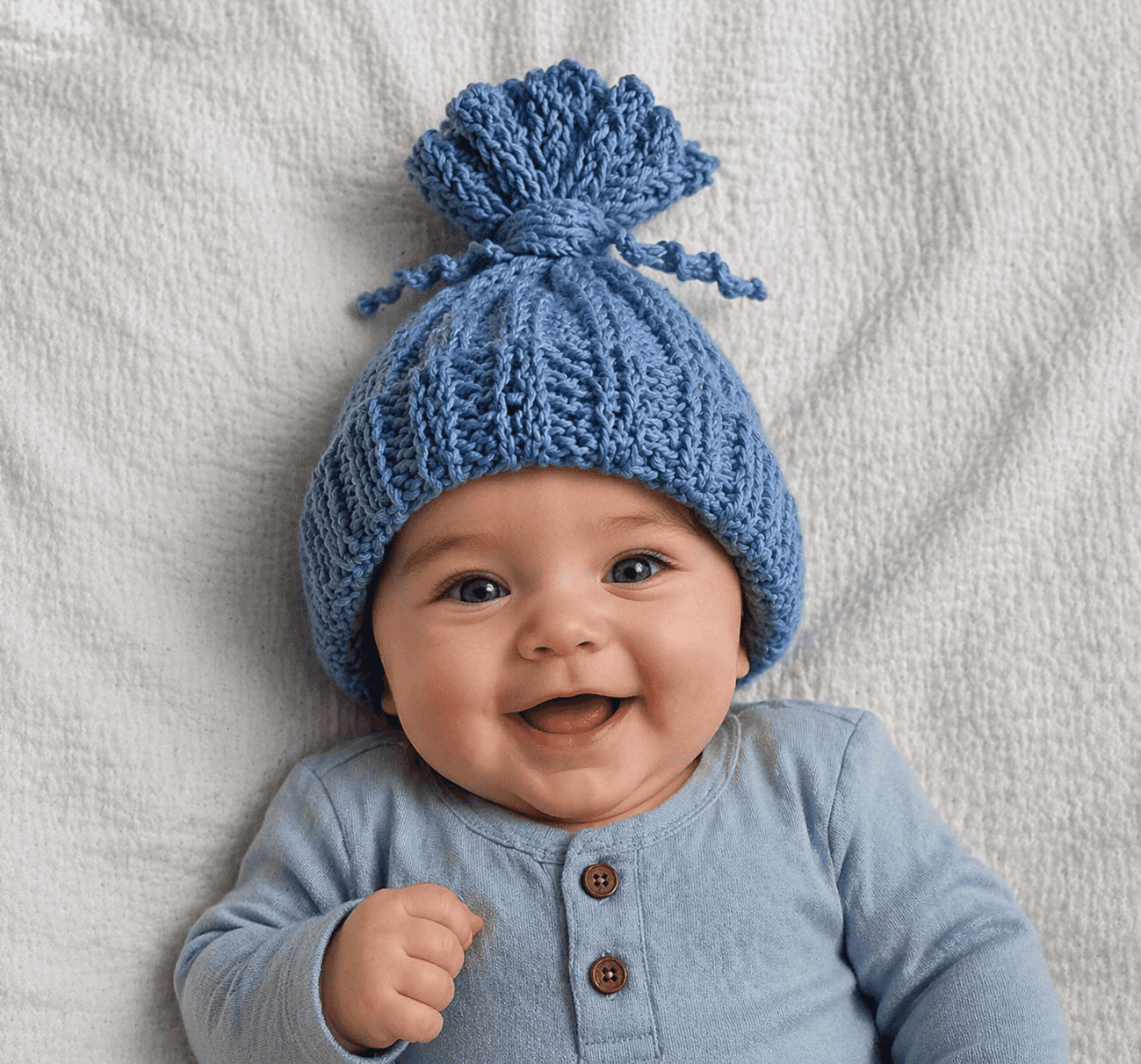 Easiest Baby Hat Ever Knitting Pattern (Beginner-Friendly + Knit Flat on Straight Needles)