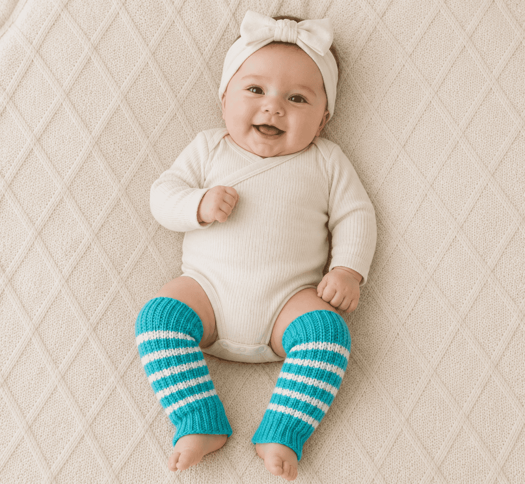 Easy Baby Leg Warmers Knitting Pattern (Knit Flat + Beginner-Friendly)