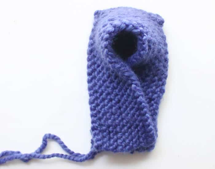 Free Beginner Womens Slipper Knitting Pattern by Gina Michele