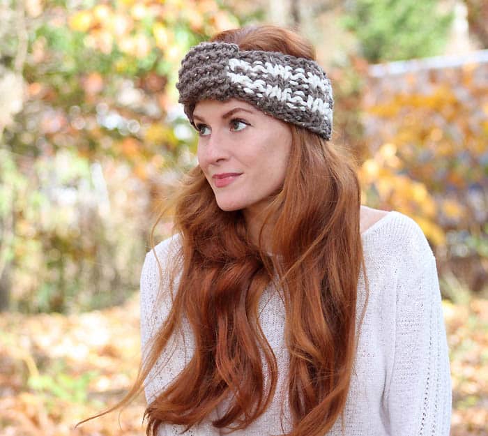 Easy Stripe Headband [knitting pattern] 