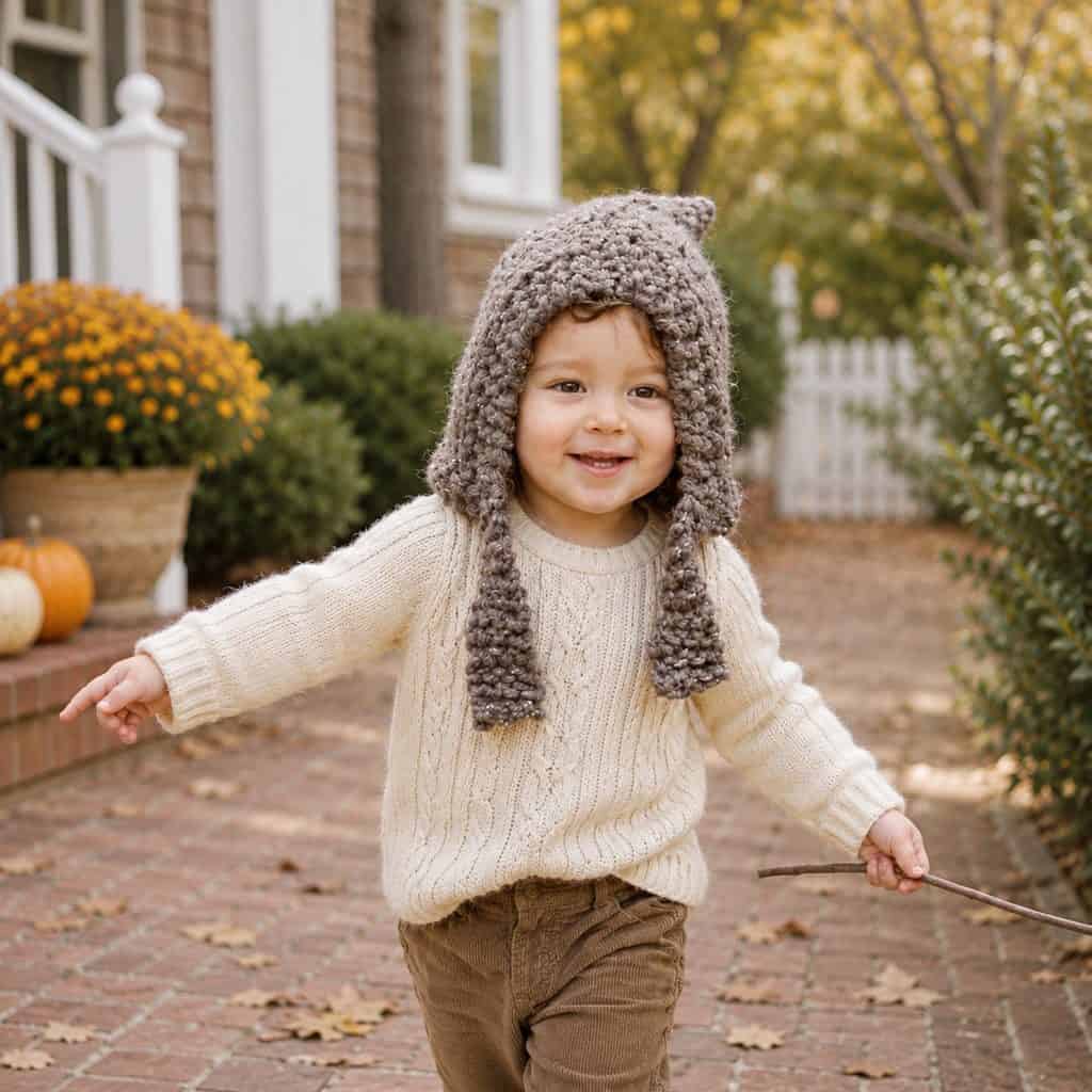 Easy Kids Super Bulky Hood Knitting Pattern (Knit Flat on Straight Needles)