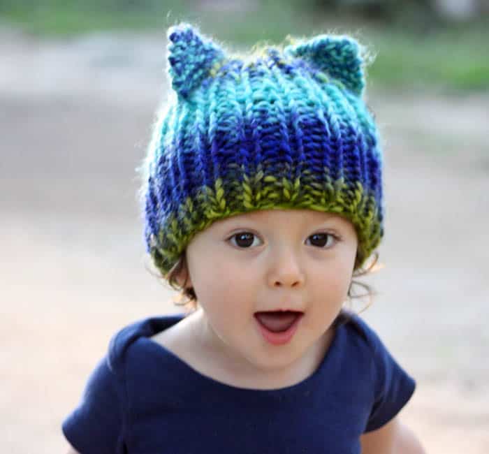 Toddler Bear Hat [knitting pattern]