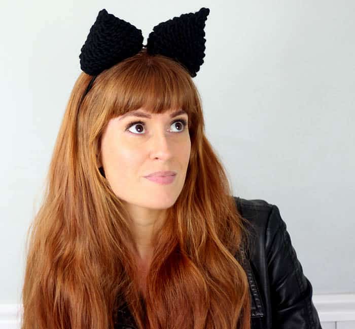 Cat Ear Headband [knitting pattern]