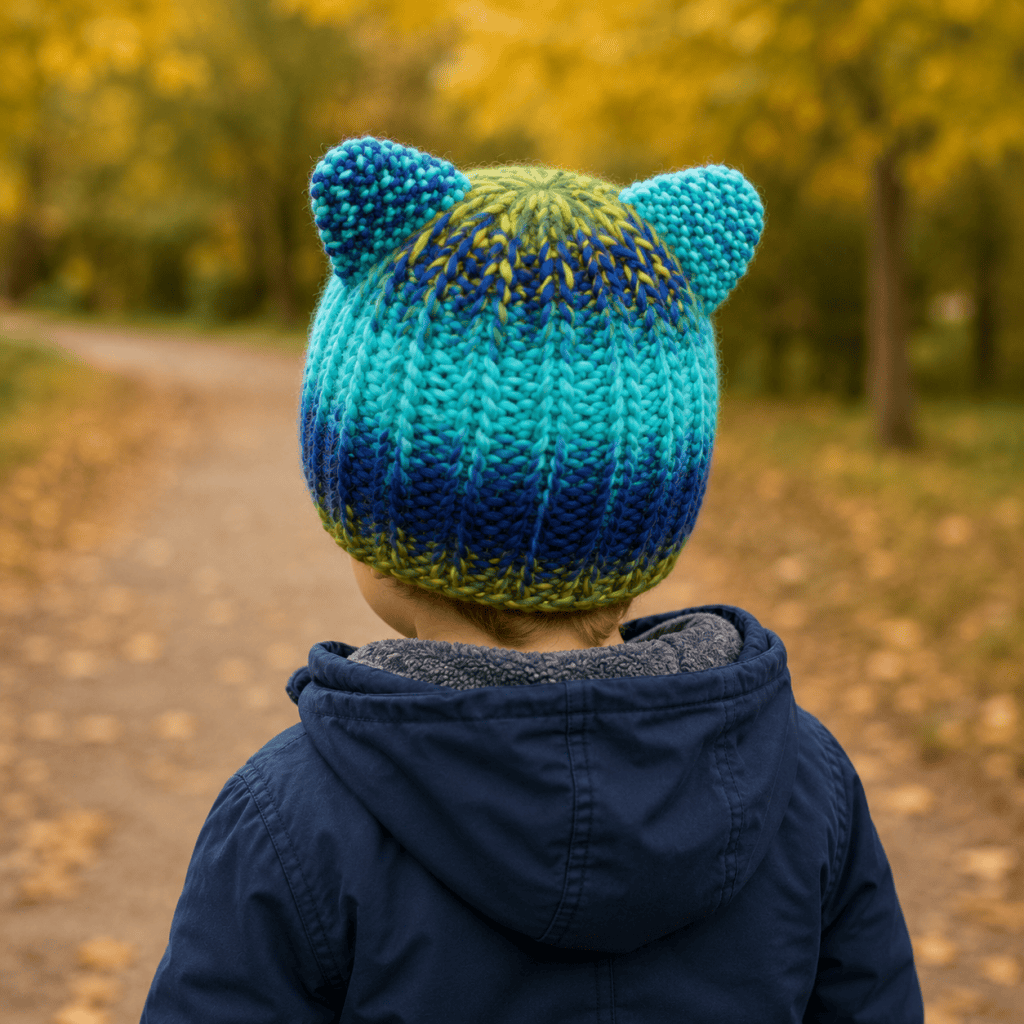 Toddler Bear Hat Knitting Pattern (Easy Knit Hat for Toddlers With Bear Ears)