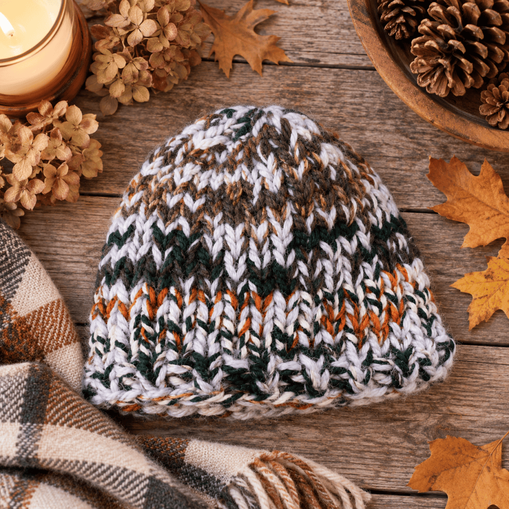 Men’s Triple Knit Hat Knitting Pattern (Super Bulky + Knit in the Round)