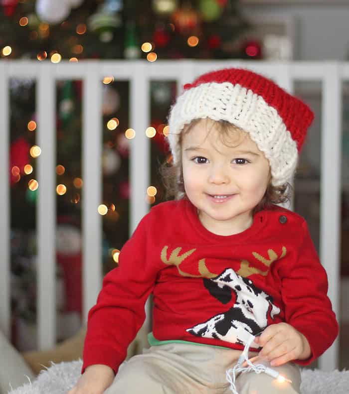 Santa Hat Knitting Pattern 