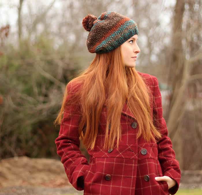 Seed Stitch Hat Knitting Pattern