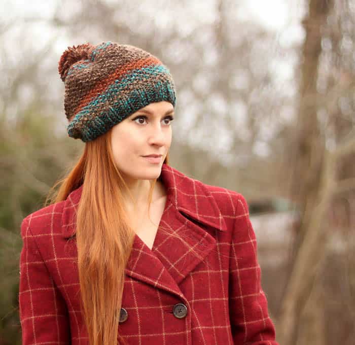 Seed Stitch Hat Free Knitting Pattern