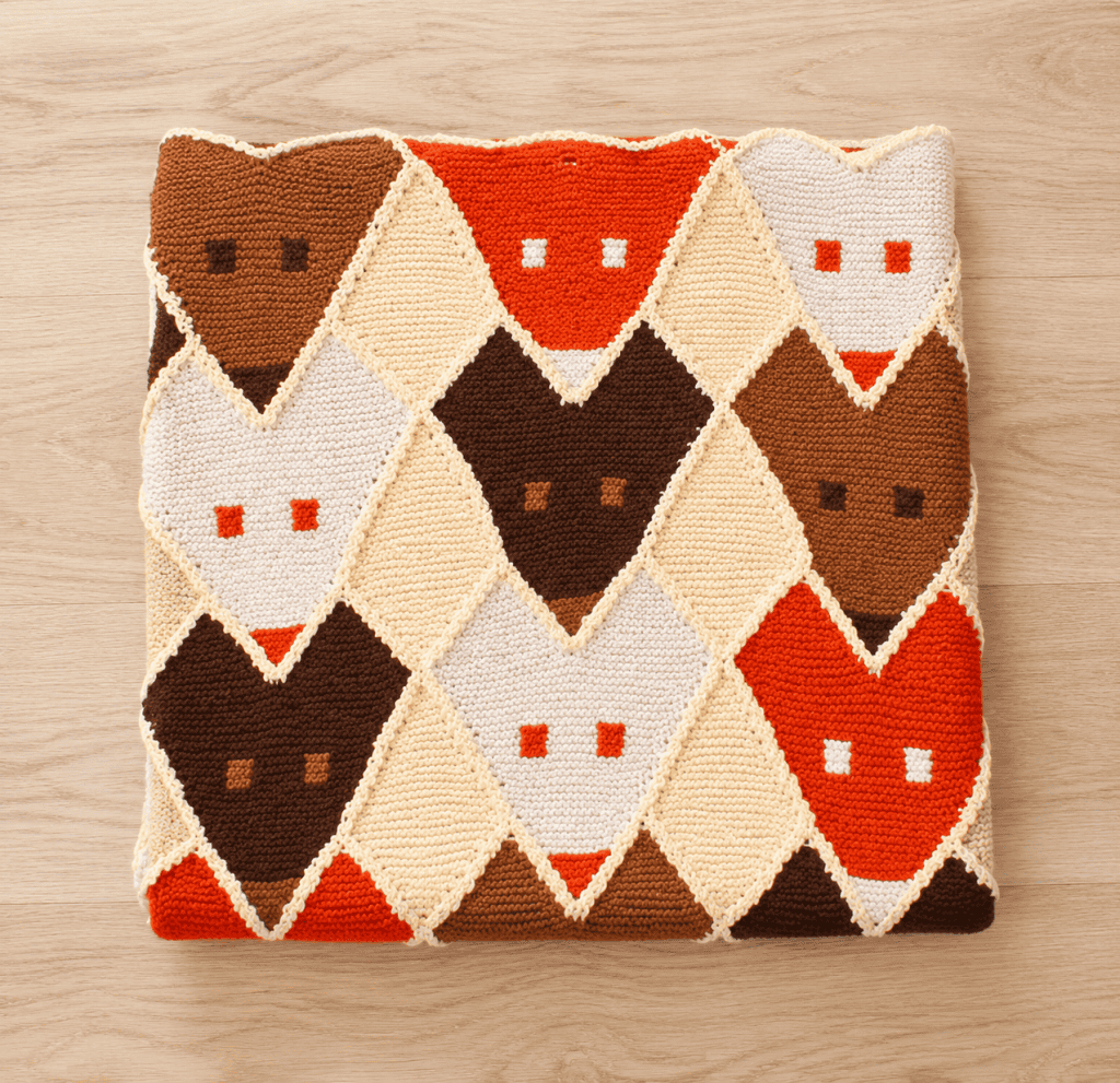 Fox Throw Knitting Pattern (Free Woodland-Inspired Knit Blanket Design)