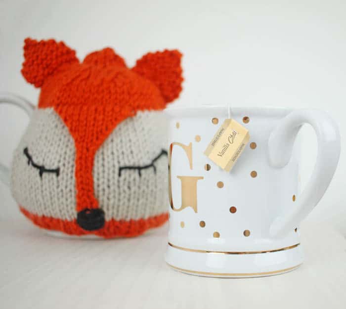 Fox Tea Cosy Free Knitting Pattern and Tea Proudly with Bigelow Tea