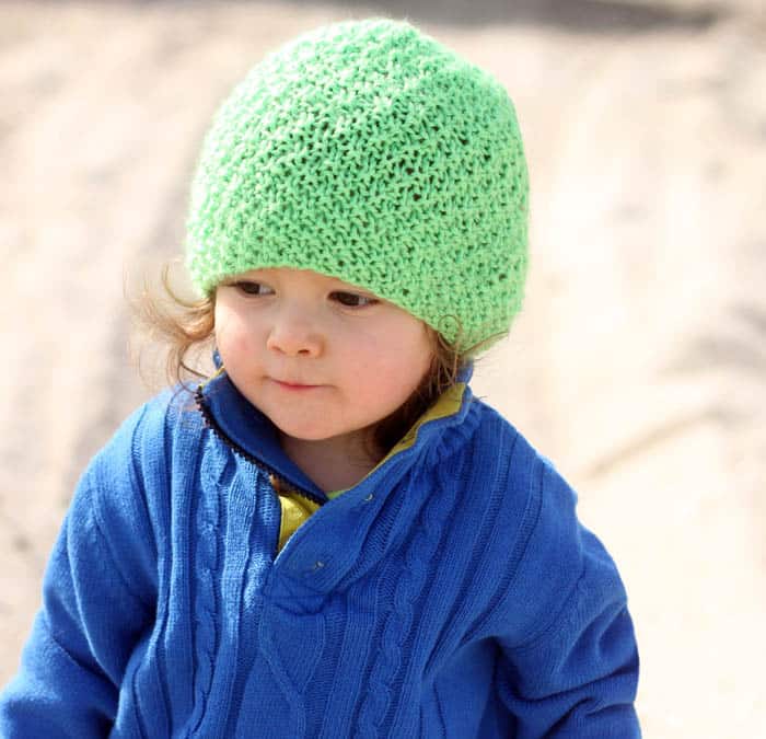 Irish Moss Hat Free Knitting Pattern