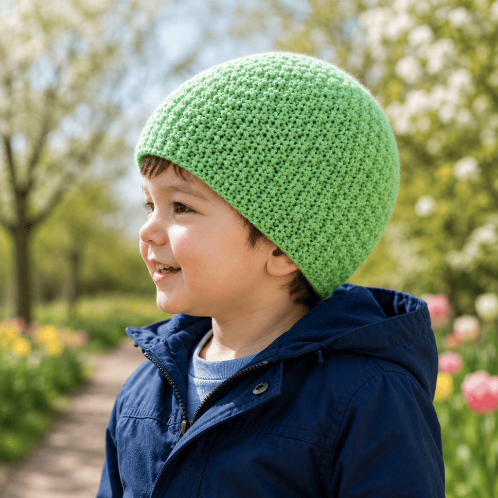 Easy Irish Moss Hat Knitting Pattern (Beginner-Friendly + Knit in the Round)