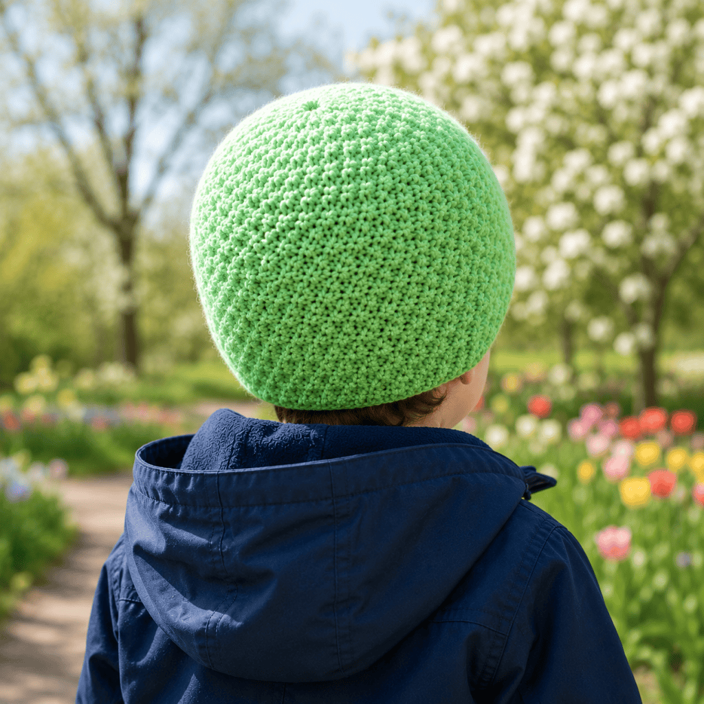 Easy Irish Moss Hat Knitting Pattern (Beginner-Friendly + Knit in the Round)