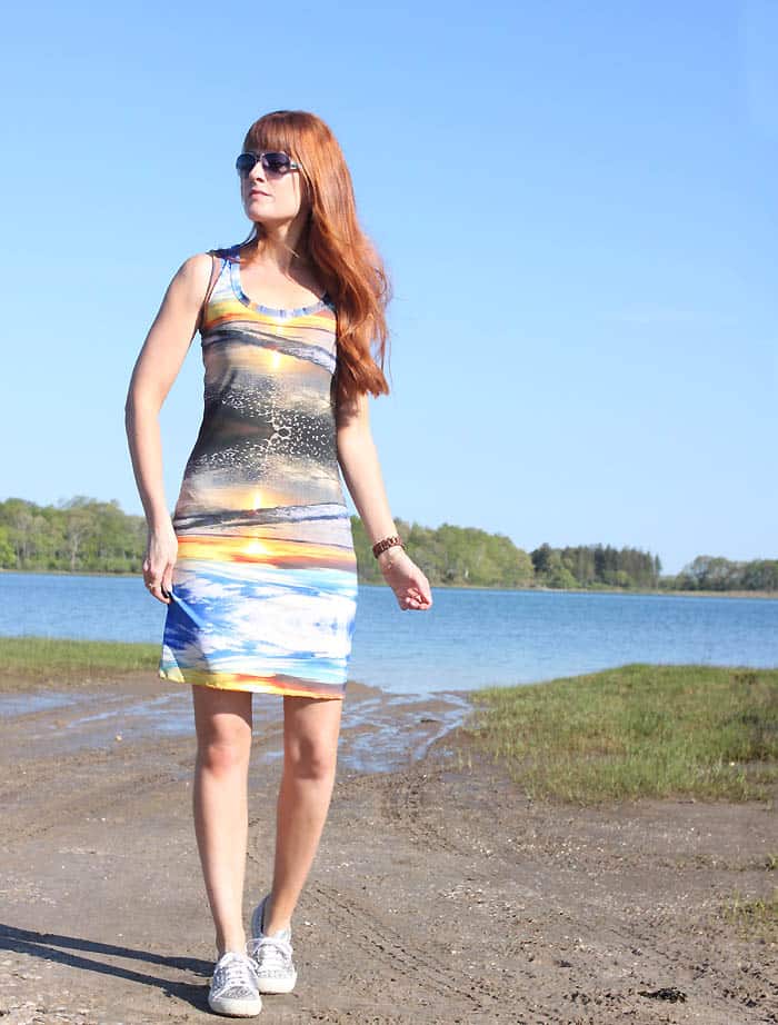 How to Sew a Side Slit Skirt- No Pattern Necessary 