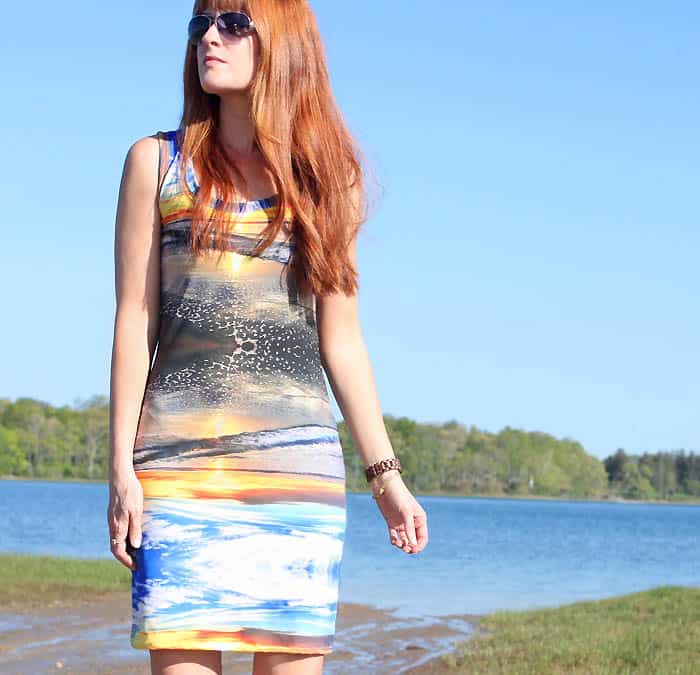 How to Sew a Dress Using a Tank Top as a Pattern