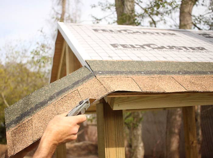 How to Shingle a Playhouse or Shed Roof
