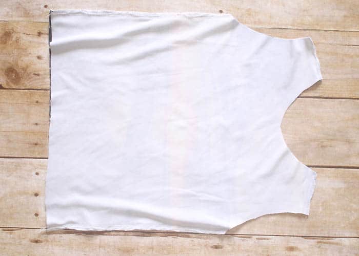 How to Sew a Toddler Tank Top using a t-shirt as a pattern