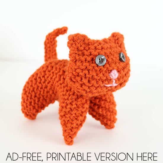 EASY Plush Cat Knitting Pattern 