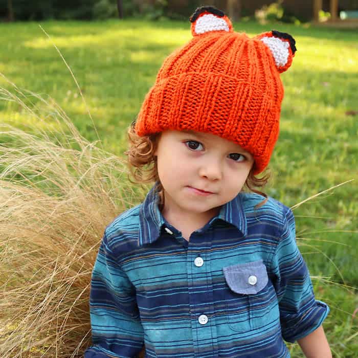 Fox Hat Knitting Pattern