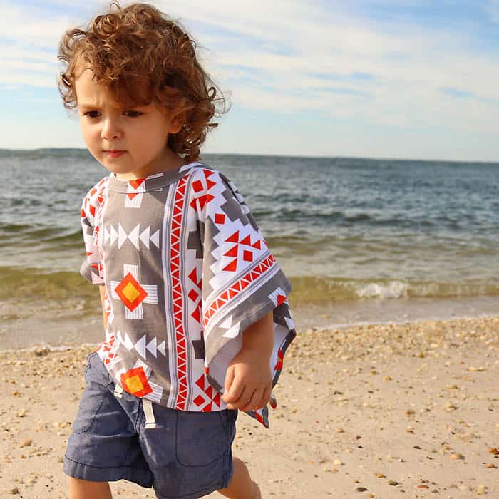 Toddler Kids Cover Up Free Sewing Pattern by Gina Michele