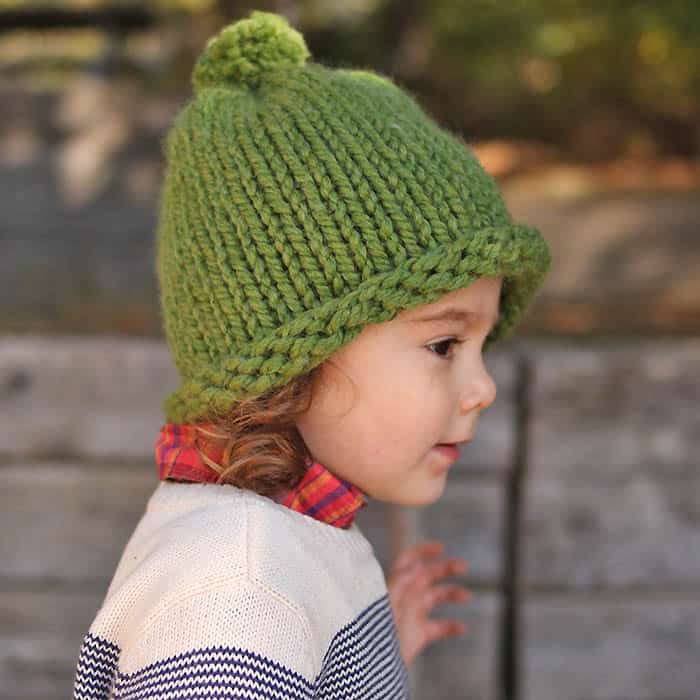 1 Hour Baby & Kids Hat Free Knitting Pattern