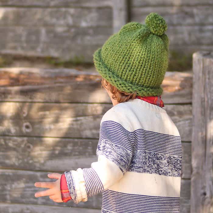 1 Hour Baby & Kids Hat Free Knitting Pattern