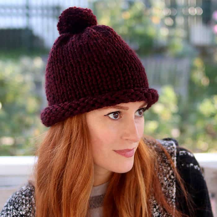 1 Hour Kids Hat Knitting Pattern – Gina Michele Knitting