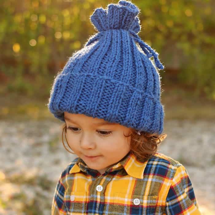 Toddler knit on sale hat pattern