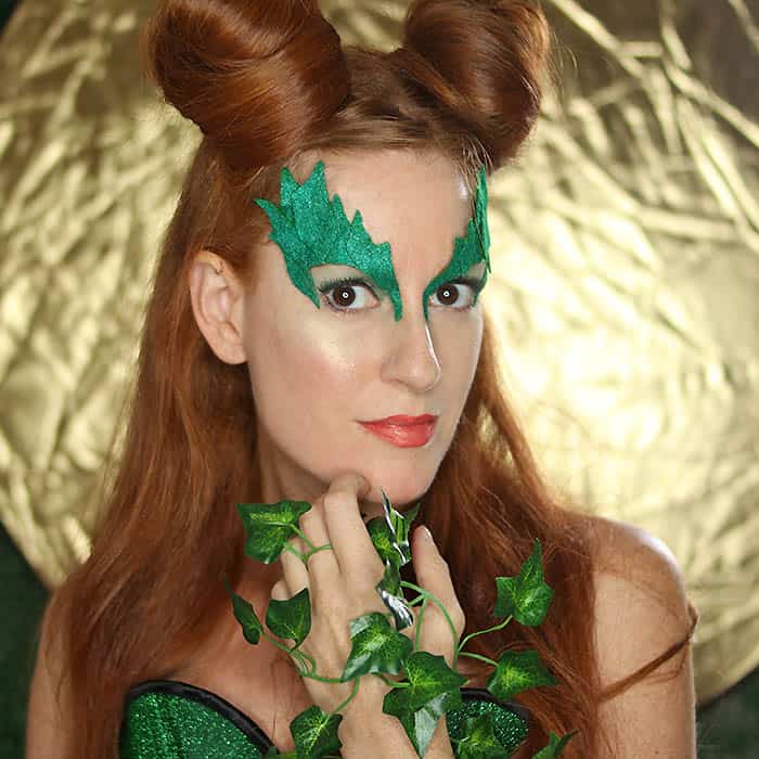Camino celestial grado Poison Ivy Costume Eye Mask DIY -