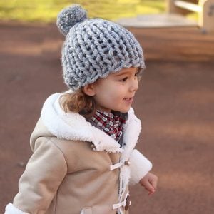 30 Minute Flat Knit Kids Hat Free Knitting Pattern