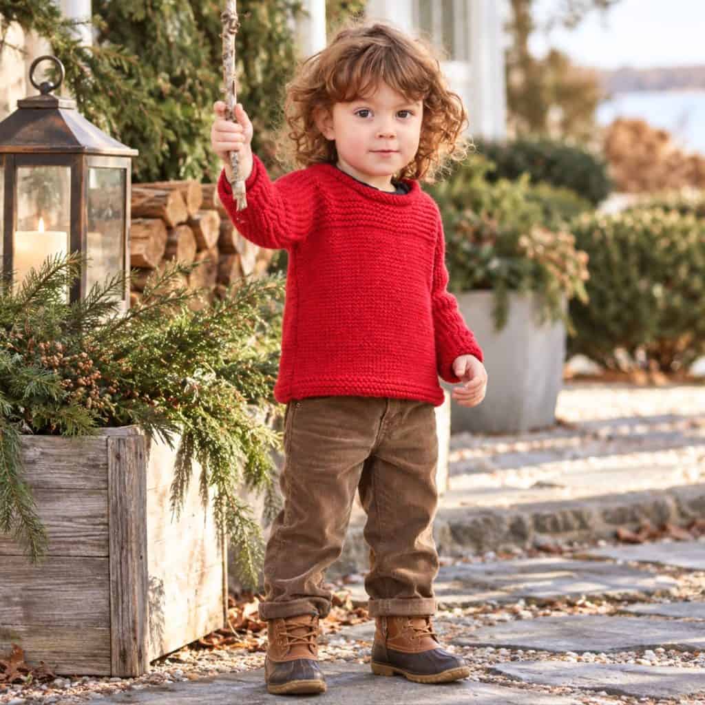 Easy One-Piece Toddler Sweater Knitting Pattern (Beginner-Friendly & Minimal Seaming)