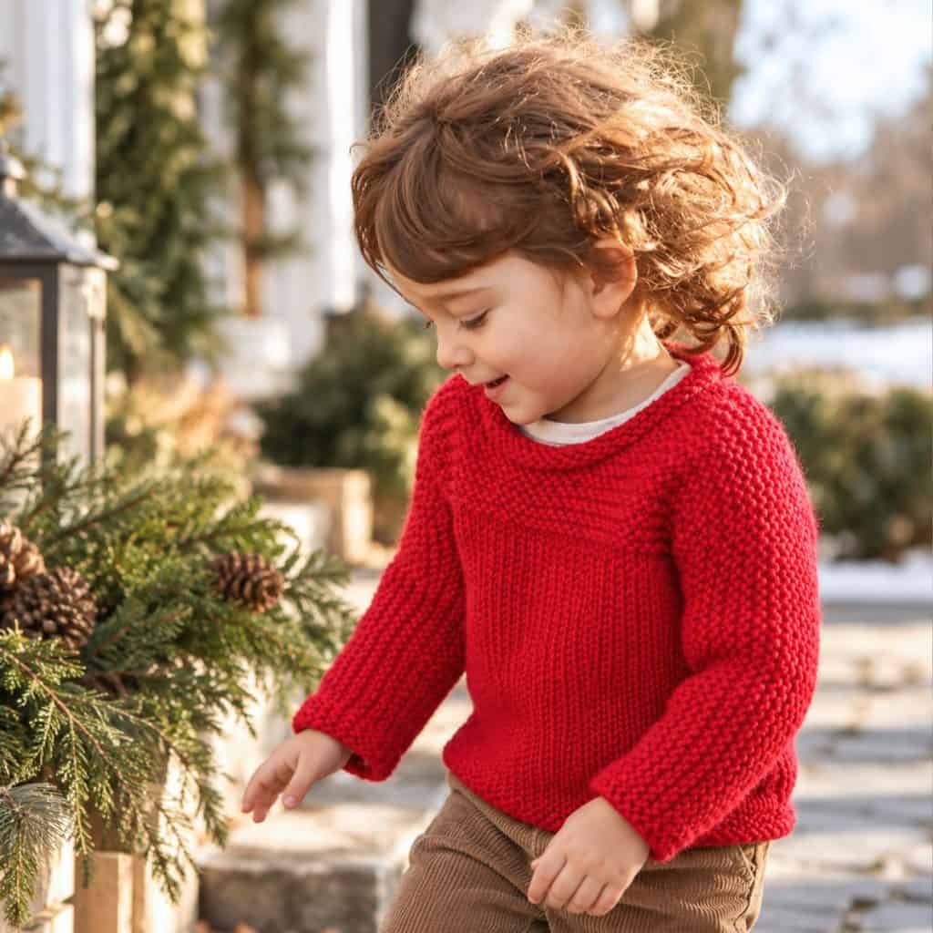 Easy One-Piece Toddler Sweater Knitting Pattern (Beginner-Friendly & Minimal Seaming)